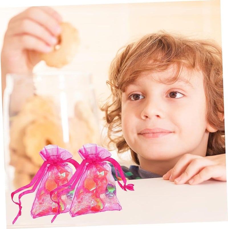 300 Pcs White Gauze Drawstring Pouches For Jewelry Party Favors Wedding Packaging - Image 2